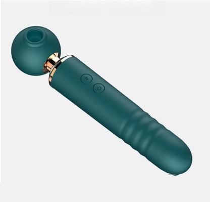 Power Rider Adult Sex Toys Women Sex Toy - 3 in 1 Upgrade Thrusting Dildo with 10 Air Pulsing Suctions & 10 Thrusting & Finger Vibrator Bullet Vibrating Sucking for Her Pleasure Clitoral Anal Stimulation