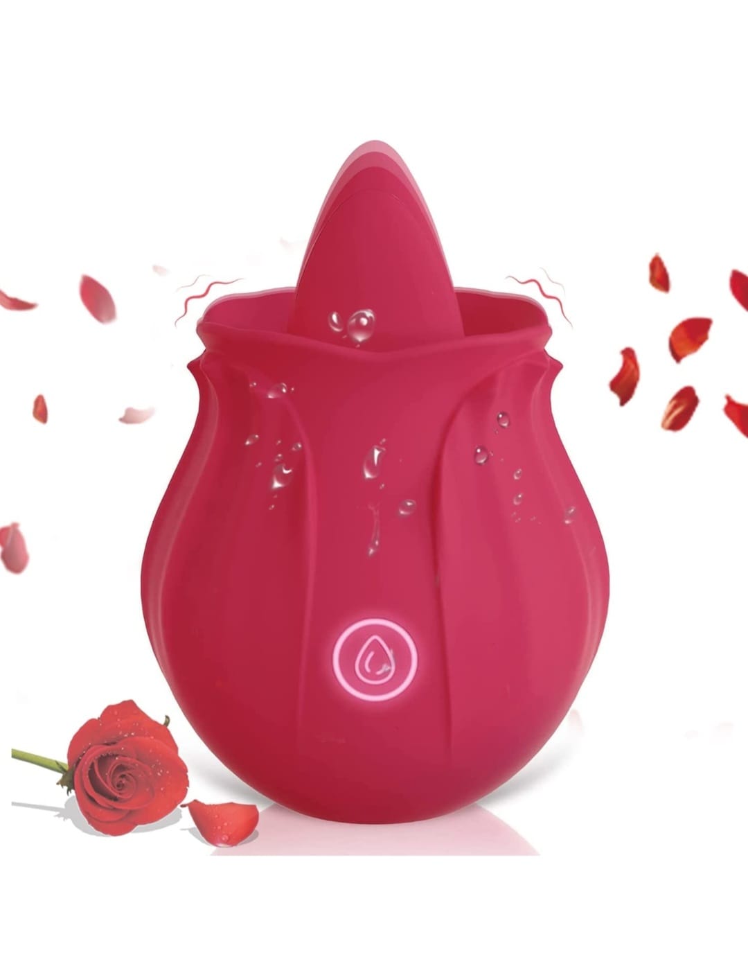 Licking Rose Toy Vibrator for Women (Pink) Licking Rose Toy Vibrator for Women (Pink)