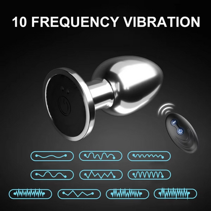 Stainless Steel Remote Controlled Anal Plug