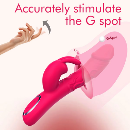 Realistic Rabbit Vibrator, Bunny Ear, Penis