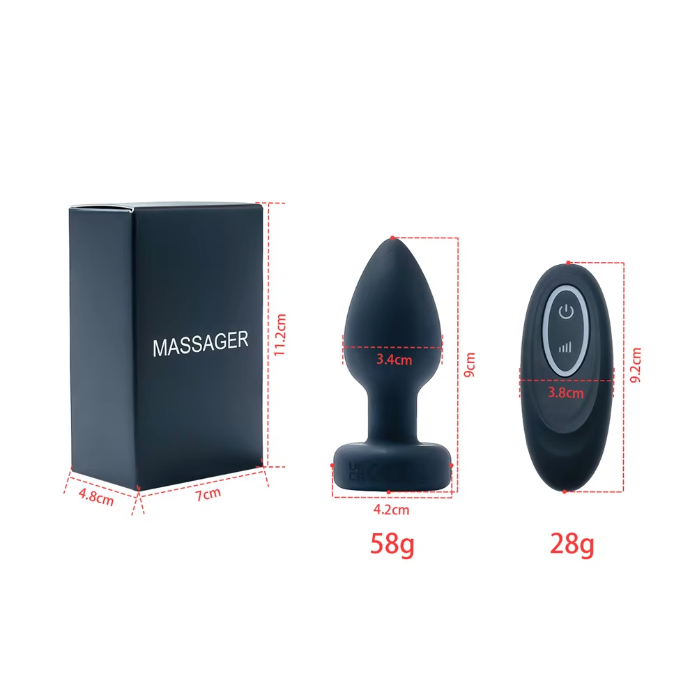 Remote Controlled Lighting Anal Plug Colorful Light