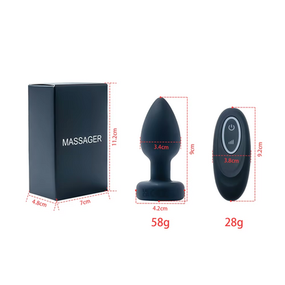 Remote Controlled Lighting Anal Plug Colorful Light