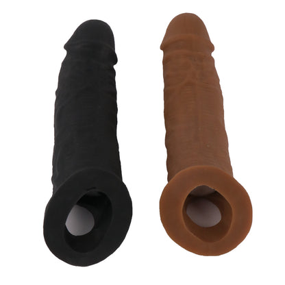 8 inch Realistic Penis Sleeve, Condom Sleeve, Extender