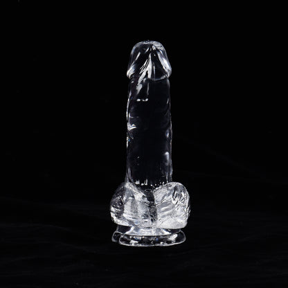5.4 Inch Realistic Transparent/Opaque Dildo