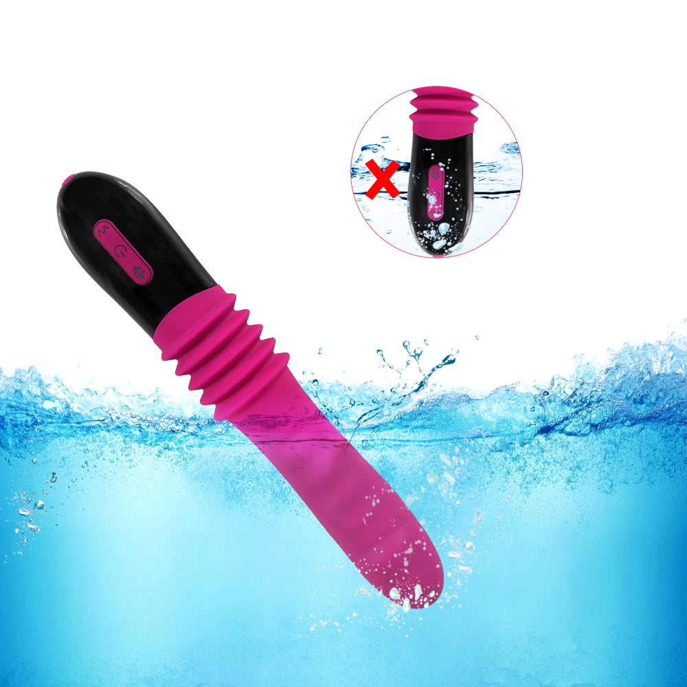 9.8 Inch G Spot Thrust Vibrator, Adult Sex Toys, Clitoral Stimulator Dildo, 10 Vibrational Modes, 1.8 of Thrust, USB Rechargeable, Female or Couples Entertainment