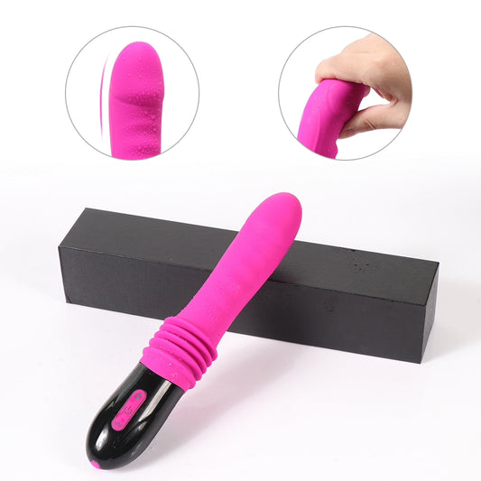 9.8 Inch G Spot Thrust Vibrator, Adult Sex Toys, Clitoral Stimulator Dildo, 10 Vibrational Modes, 1.8 of Thrust, USB Rechargeable, Female or Couples Entertainment