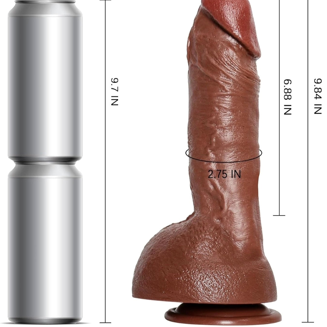 9 Inch Dildo Toy with Strong Suction Cup for Men & Women, Adult Toy Realistic Lifelike Penis Huge Dildo for G Spot Stimulation Play, Soft Silicone Thrusting Dildos for Couples