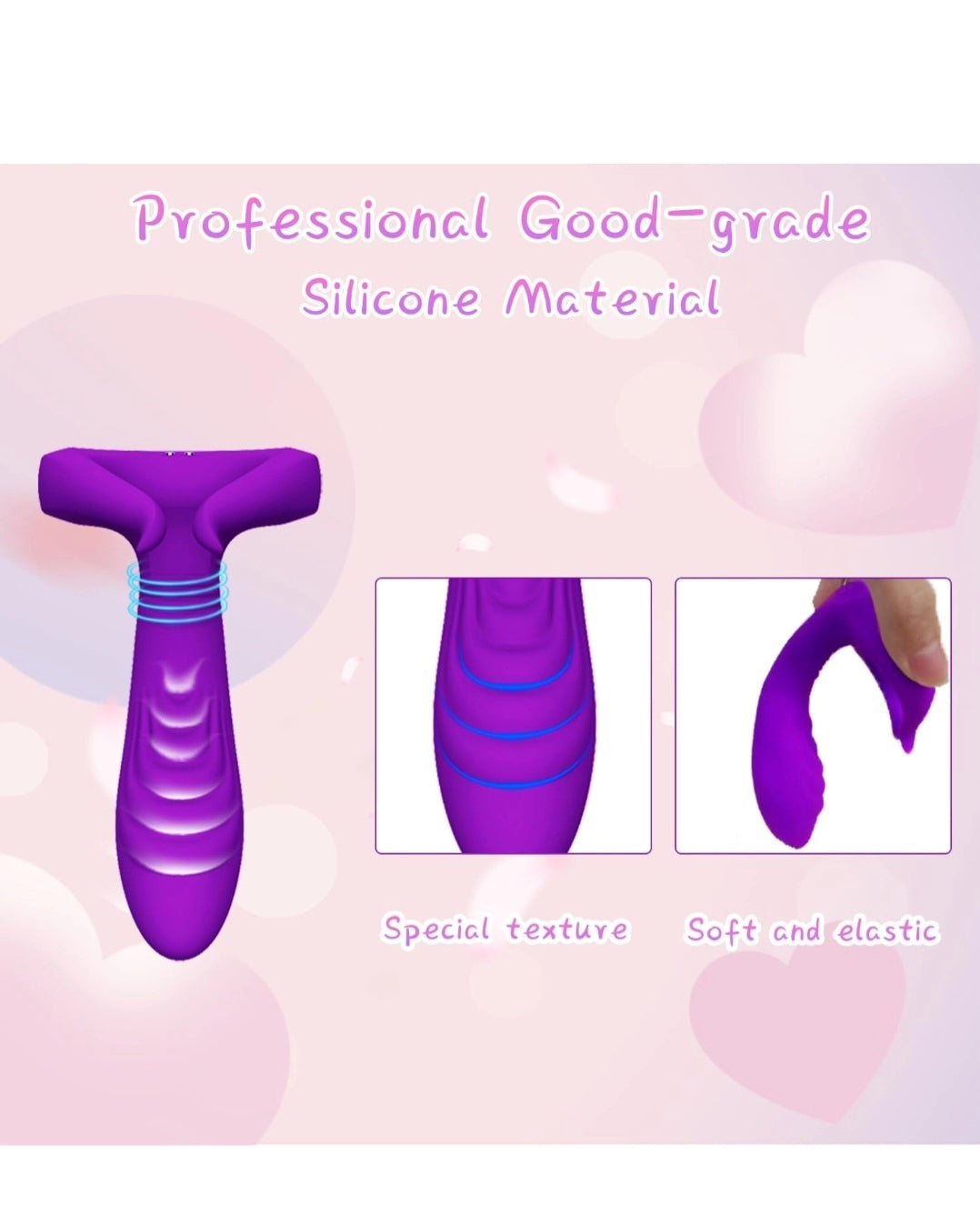 G Spot Vibrator Sex Toys for Women, Wearable Unique Textured Couples Sex Toys, 20 Double Vibration Modes Thrusting Dildo Adult Toys for Women, Waterproof Clitoral Stimulator Anal Women Sex Toys