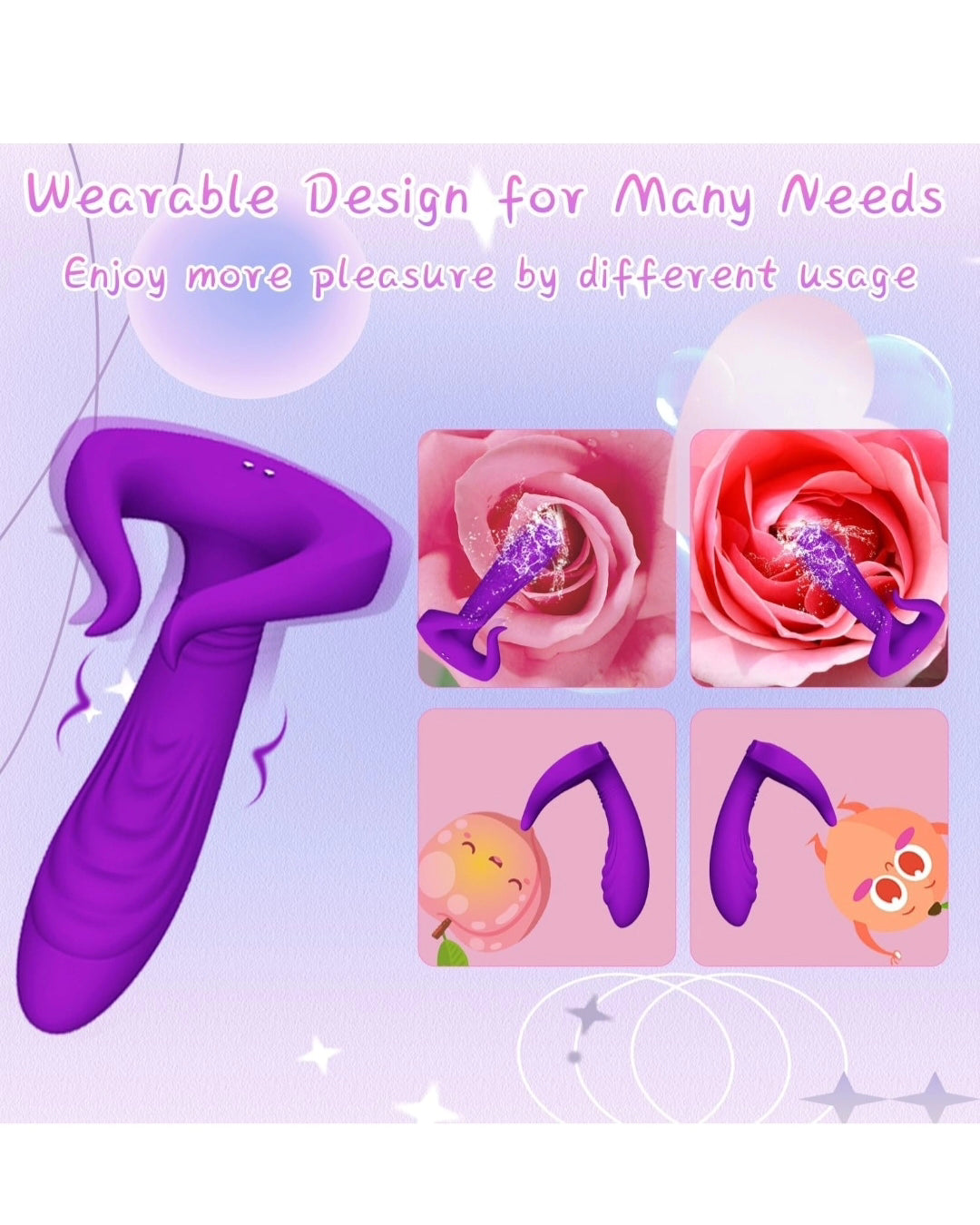 G Spot Vibrator Sex Toys for Women, Wearable Unique Textured Couples Sex Toys, 20 Double Vibration Modes Thrusting Dildo Adult Toys for Women, Waterproof Clitoral Stimulator Anal Women Sex Toys