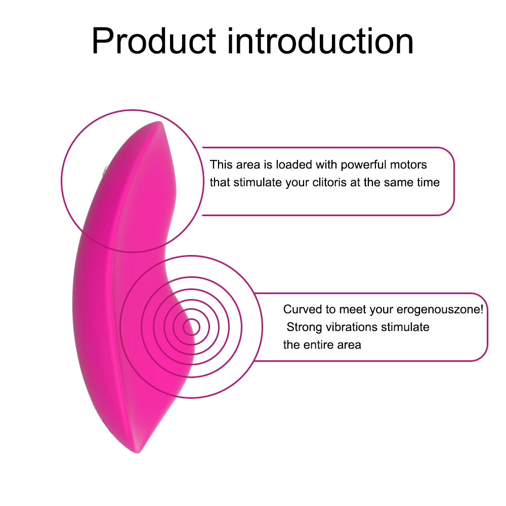 Wearable Vibrator Vibrating Panties with APP Control, Silicone Clitoral Vagina Stimulator Clit Nipple Teaser Adult Toy with 9 Vibration for Women Couple and Beginners