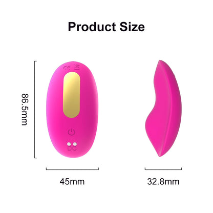 Wearable Vibrator Vibrating Panties with APP Control, Silicone Clitoral Vagina Stimulator Clit Nipple Teaser Adult Toy with 9 Vibration for Women Couple and Beginners