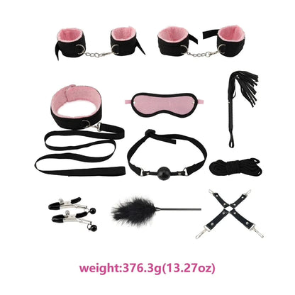 10 Piece Bondage S&M Set