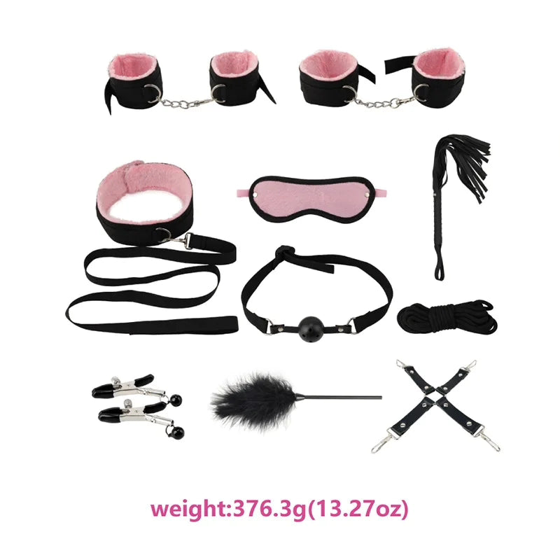 10 Piece Bondage S&M Set