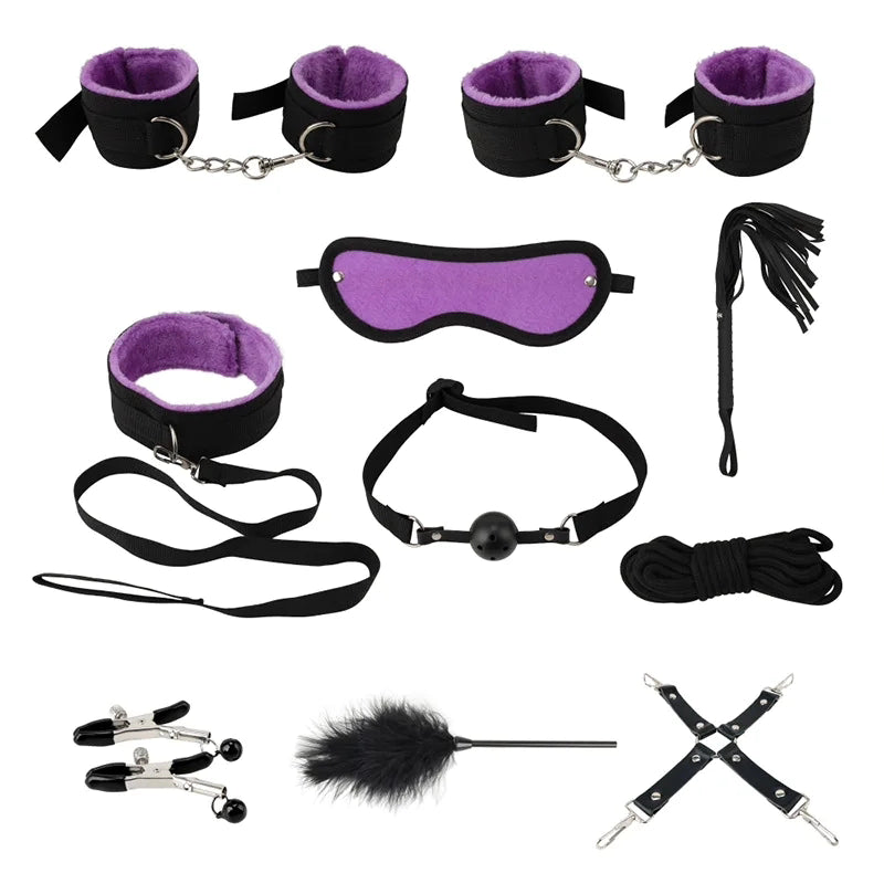 10 Piece Bondage S&M Set