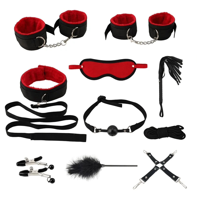 10 Piece Bondage S&M Set