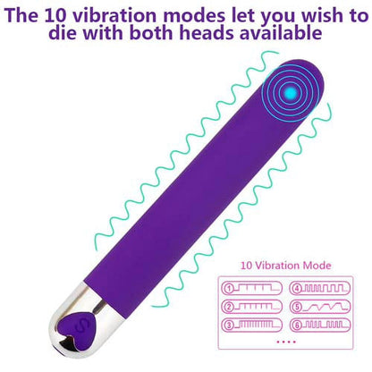 Power Horse 10 Modes Bullet Massage Wand for Personal Body Relaxation, Handheld Electric Bullet Massage Tool for Women Men Pleasure,Mini Pocket Travel Waterproof Bullet (Purple)