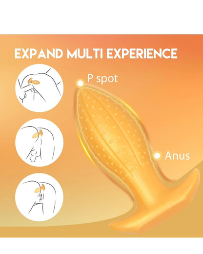 1.97" Big Butt Plug Anal Toy: Ultra Soft Anal Plug Mango Shape Anal Dildo with Curved Base, Wearable Fantasy Dildo Anus Dilator Prostate Massage for Advanced Players(M)