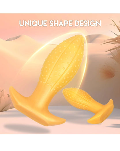 1.97" Big Butt Plug Anal Toy: Ultra Soft Anal Plug Mango Shape Anal Dildo with Curved Base, Wearable Fantasy Dildo Anus Dilator Prostate Massage for Advanced Players(M)