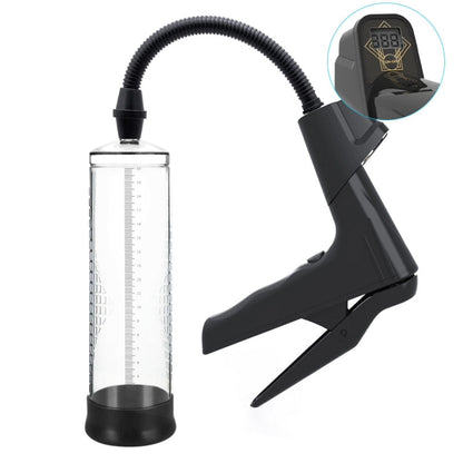 10 Inch Trigger Handle Manual Penis Pump with Digital Guage