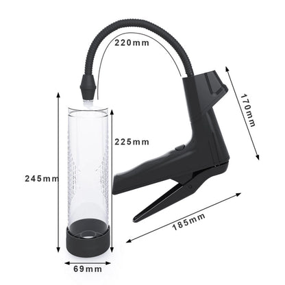 10 Inch Trigger Handle Manual Penis Pump with Digital Guage