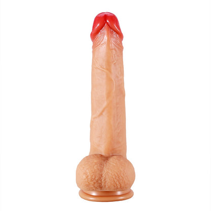 Remote Controlled Vibrating, Thrusting and Heating 10 Inch Dildo