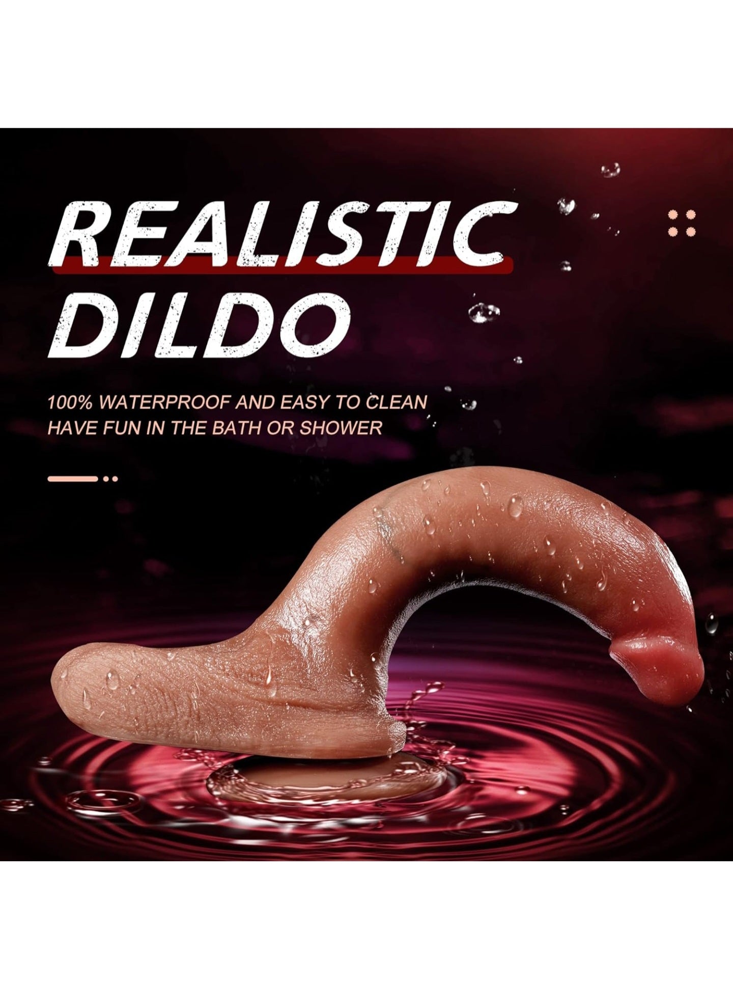 8.7” Realistic Sliding Foreskin Dildo G-spot Dildo with Movable Testicles Adult Sex Toys for Beginner Advanced Player, Silicone Lifelike Penis with Strong Suction Cup for Women Men Hands-Free Play