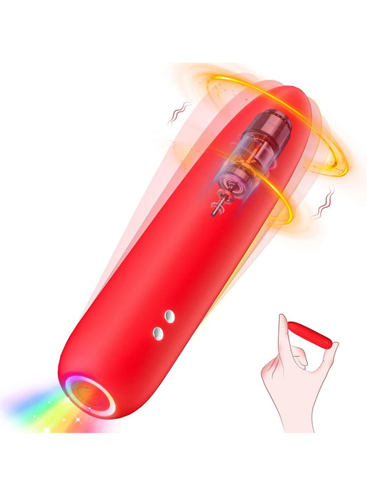 Mini Bullet Vibrator Sex Toys: Small Clitoral Stimulator with 10 Vibrating Modes, Full Silicone Lipstick Vibrator LED Colorful Light Up for G Spot Nipple, Rechargeable Discreet Vibrators Adult Toy