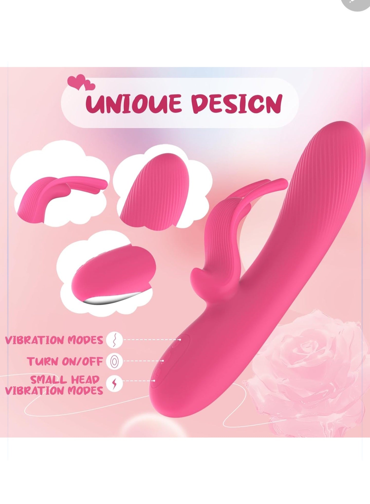 Rabbit Vibrator Dildo Dual Motors 10 Vibration Modes G Spot Clitoral Stimulator Rechargeable Silicone Waterproof Dildos Sex Adult Toys for Women and Couple