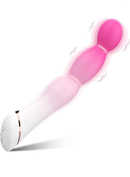 Sex Toys for Men, Vibrating Anal Beads, Silicone Anal/ Prostate/ Vagina Massager Vibrator, Adult Sex Toy with 9 Vibration Modes, Waterproof G-spot Stimulator for Women Couples