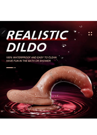 Realistic Dildo Adult Sex Toys - 7.87'' Lifelike Dildos for Women Clitoris G Spot Anal Stimulation with Suction Cup for Hands-Free Play,Silicone Penis Adult Toy for Women Men Couples Pleasure