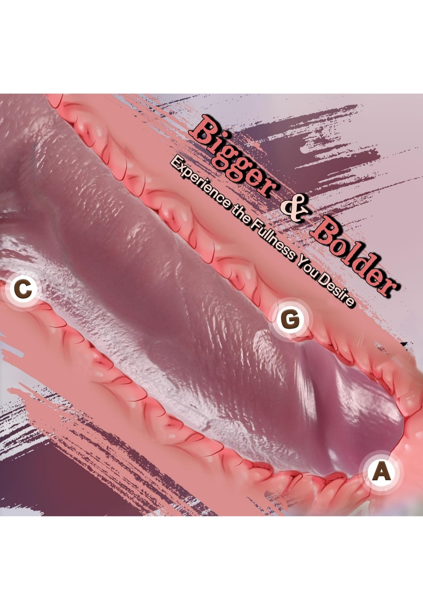 2.15 inch Diameter Huge Thick Dildo Sex Toy, Realistic Big Silicone Dildos with Strong Suction Cup for Hands-Free and Anal Play, Giant G-spot Anal Dildo Adult Sex Toys & Games for Men Women Couple