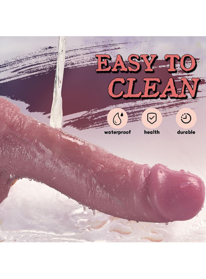 2.15 inch Diameter Huge Thick Dildo Sex Toy, Realistic Big Silicone Dildos with Strong Suction Cup for Hands-Free and Anal Play, Giant G-spot Anal Dildo Adult Sex Toys & Games for Men Women Couple