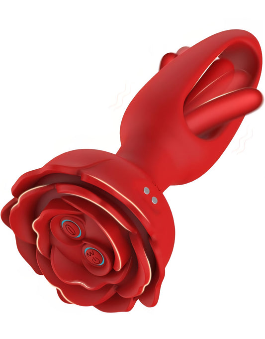Rose Sex Toys Flapping Anal Vibrators Prostate Massager, Vibrating Anal Plug with 10 Flapping & Vibration Modes, Remote Control G-spot Anal Toys Butt Plug Adult Sex Toys for Women Men Couple