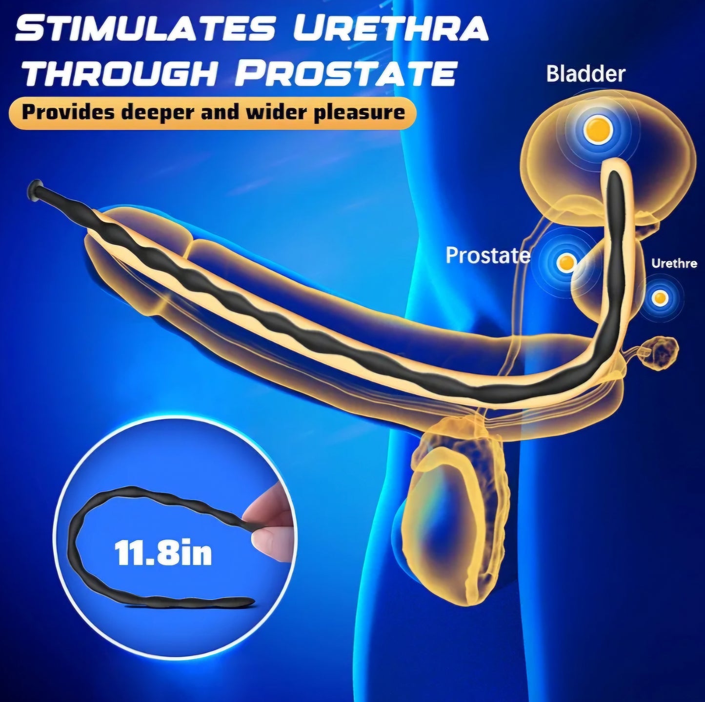 Urethra Sound Penis Plug Toy - 8 PCS Silicone Dilators Catheters & Sounds Set Urethral Plug Male Sex Toys, Sounding Rods Urethra Prostate Stimulator Sexual Pleasure Tools Adult Sex Toy for Men