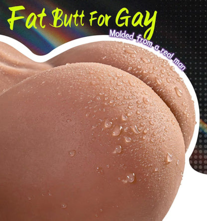 7LB GAY Sex Doll Male Masturbator with Tight Anus, Realistic Gay Sex Dolls with Lifelike Testicles and Bubble Butt, Male Stroker Butt Toy for Anal Play, Pocket Pussy Ass Gay Sex Toys for Men Masturbation