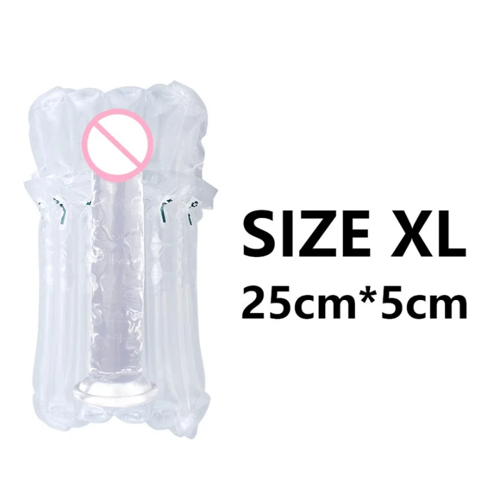 Textured Crystal Soft Silicone Dildo with Strong Suction Base – XS & XL Sizes Available