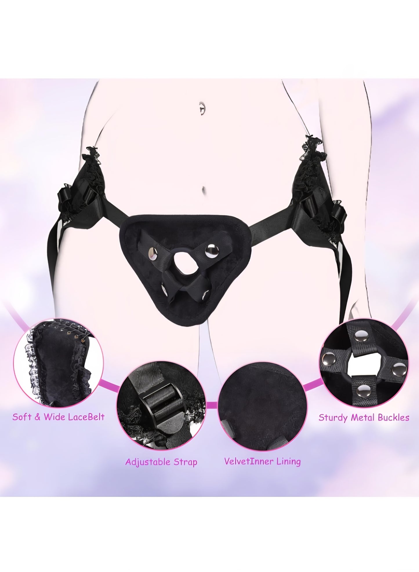 Strap On Dildo Women Sex Toys - Double Dildo Strapon Sided Dildos with Harness, Double Ended Dildos Lesbian Sex Toys for Couple, Long Anal Fantasy Silicone Pegging Sexual Pleasure Tools for Women