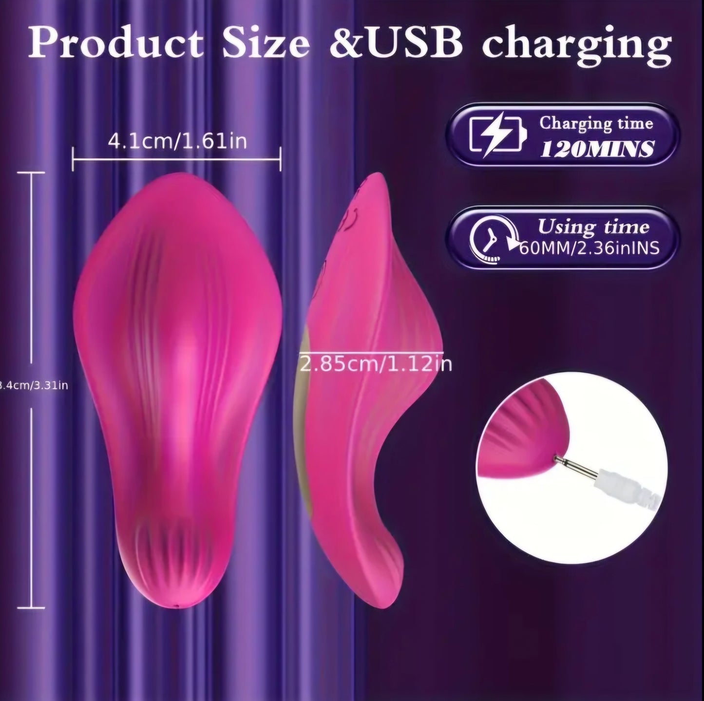 App Controlled Wearable Vibrator/Panty Vibrator (Opp Bag)