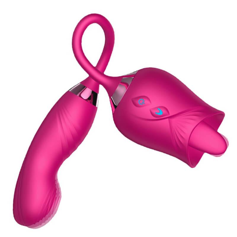 Licking Rose Finger design G-spot Vibrator