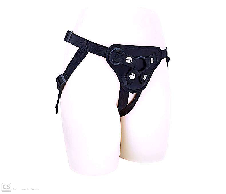 Realistic Silicone Strap-On 7.48 Inch Dildo – Flexible Curved Design with Adjustable Harness