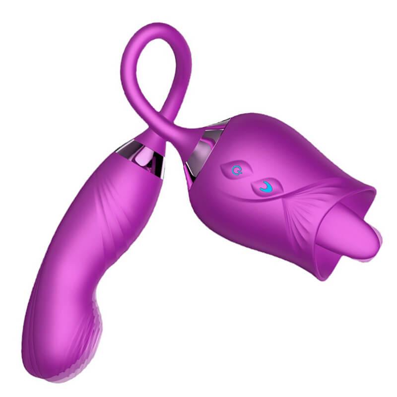 Licking Rose Finger design G-spot Vibrator