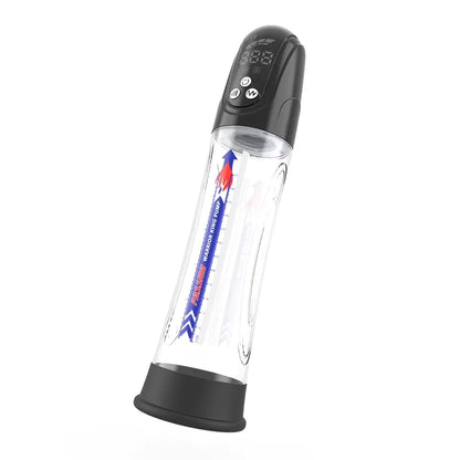 Automatic Penis Enlargement Pump with 4 Pressure Settings & 4 Suction Modes for Men Erection Training and Masturbate Pleasure, Penis Enlarger Growth Extender Pump Waterproof