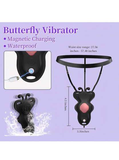Vibrators Sex Toys Wearable Vibrator - App Remote Control Vibrator with 9 * 9 Vibration Modes, Adult Toys Mini Panty Vibrators for Travel, Adult Sex Toys & Games for Women Couples Play (Black)