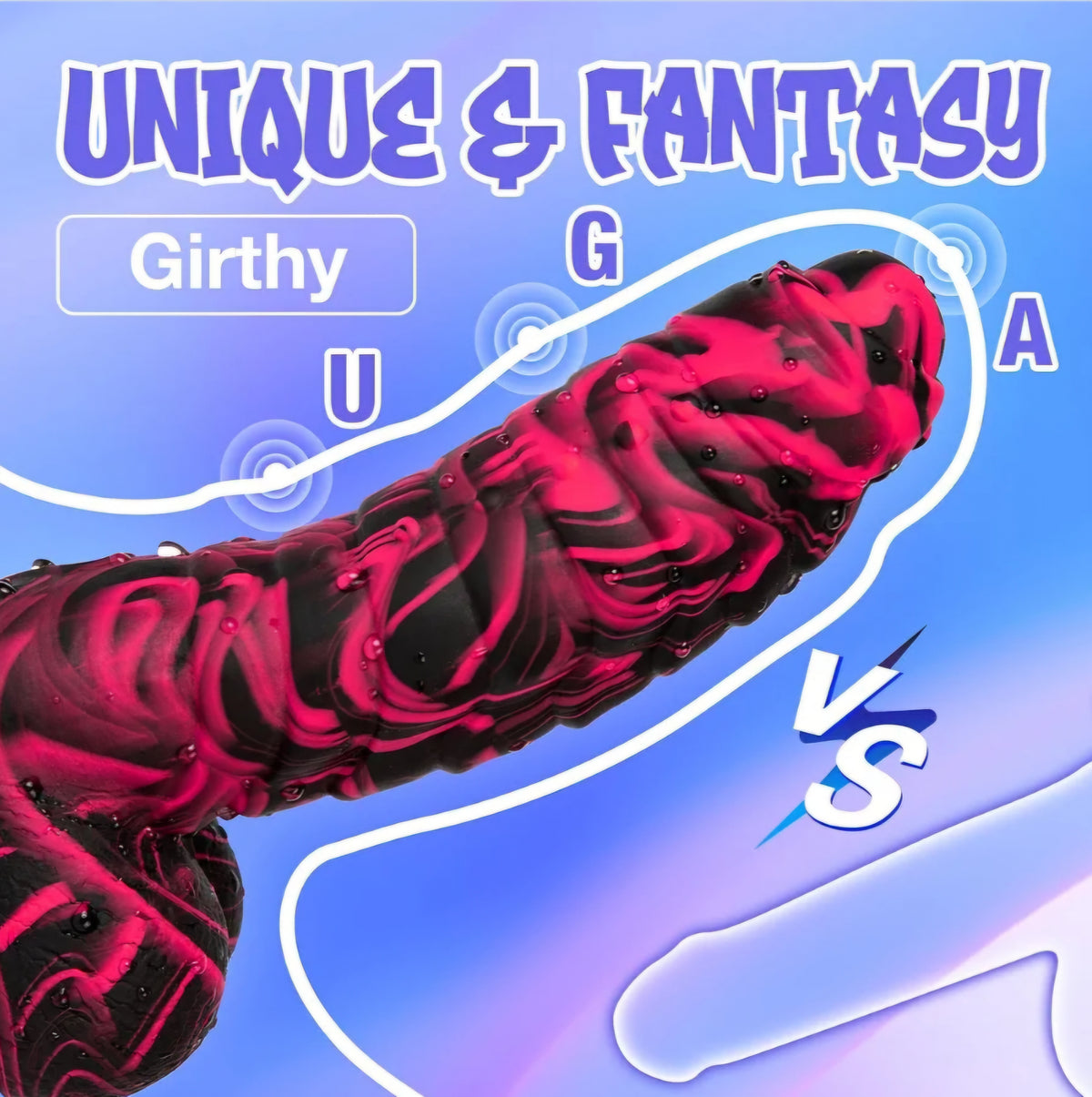 Sex Toys Realistic Dildo for Adults, 7.16 Inch Blowjob Silicone Thick Monster Dildos with Strong Suction Cup, G Spot Clitoral Vagina Anal Toy for Women Men Couples