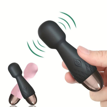 4 Inch Mini Wand Vibrator – 10 Modes of Pocket-Sized Power (Pink)