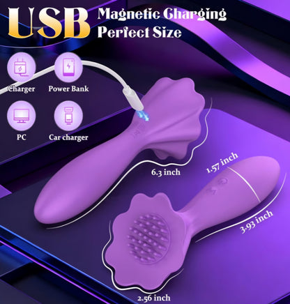 App Controlled Adult Clitoral Vibrator, Couple's Vibrator, G-spot Vibrating Massager, 10 Vibration Modes, Stimulates the Female Clitoris and Nipples, a Couple's Sex Toy, Adult Sex Toy and Game.