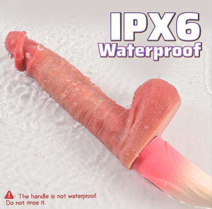 Thrusting Dildo Vibrator Sex Toys for Women, Sex Machine Dildos with 9 Thrusting & 9 Vibration & Heating Function for G Spot Clitoral Anal Stimulation, Remote Control Adult Toy for Female Men Couples