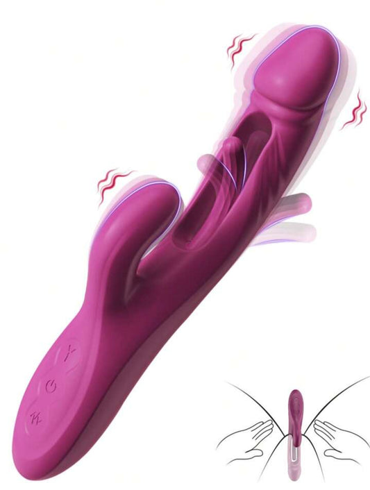 Tapping Flapping Vagina Vibrator For Women Rabbit Vibrator G-Spot Vagina Stimulator Female Masturbator Sex Toy For Women (Opp bag)