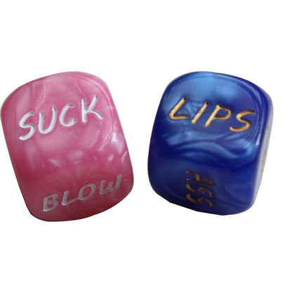 Two piece dice set, action & body part