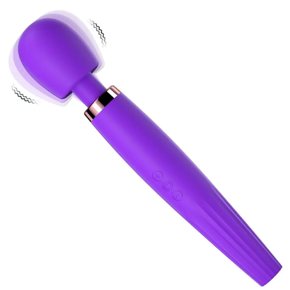 Rechargeable 11.8 Inch Magic Wand Massager – 5 Vibration Modes & 3 Speeds (Black)